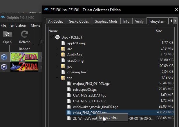 dump dolphin filesystem